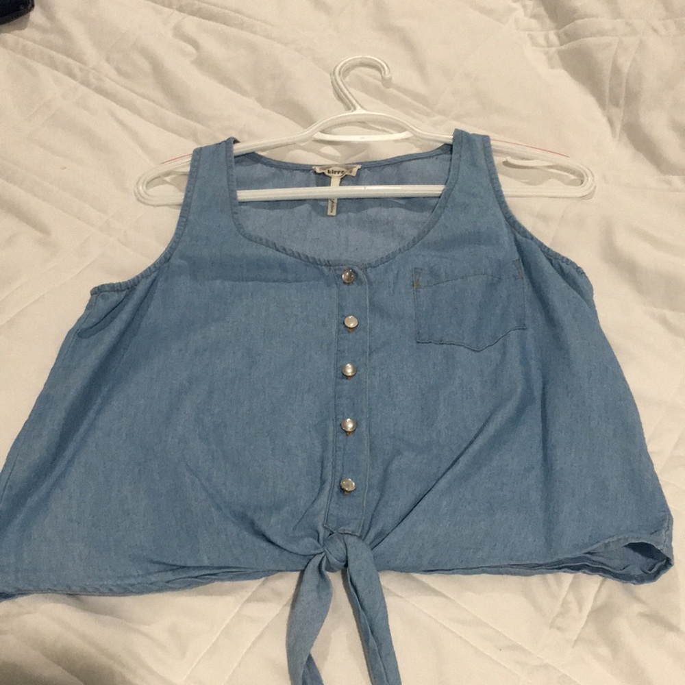 Faux Jean shirt
